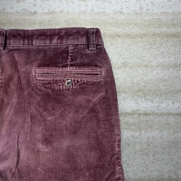 Vintage Y2K Roundtree Yorke Corduroy Pants 36x29 Baggy Wide Leg Chocolate Brown - Picture 3 of 4